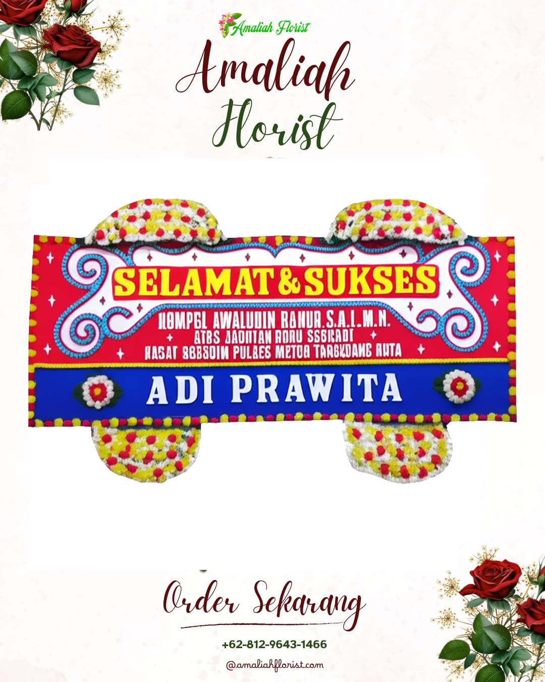 Papan Bunga Ucapan Selamat Pontang