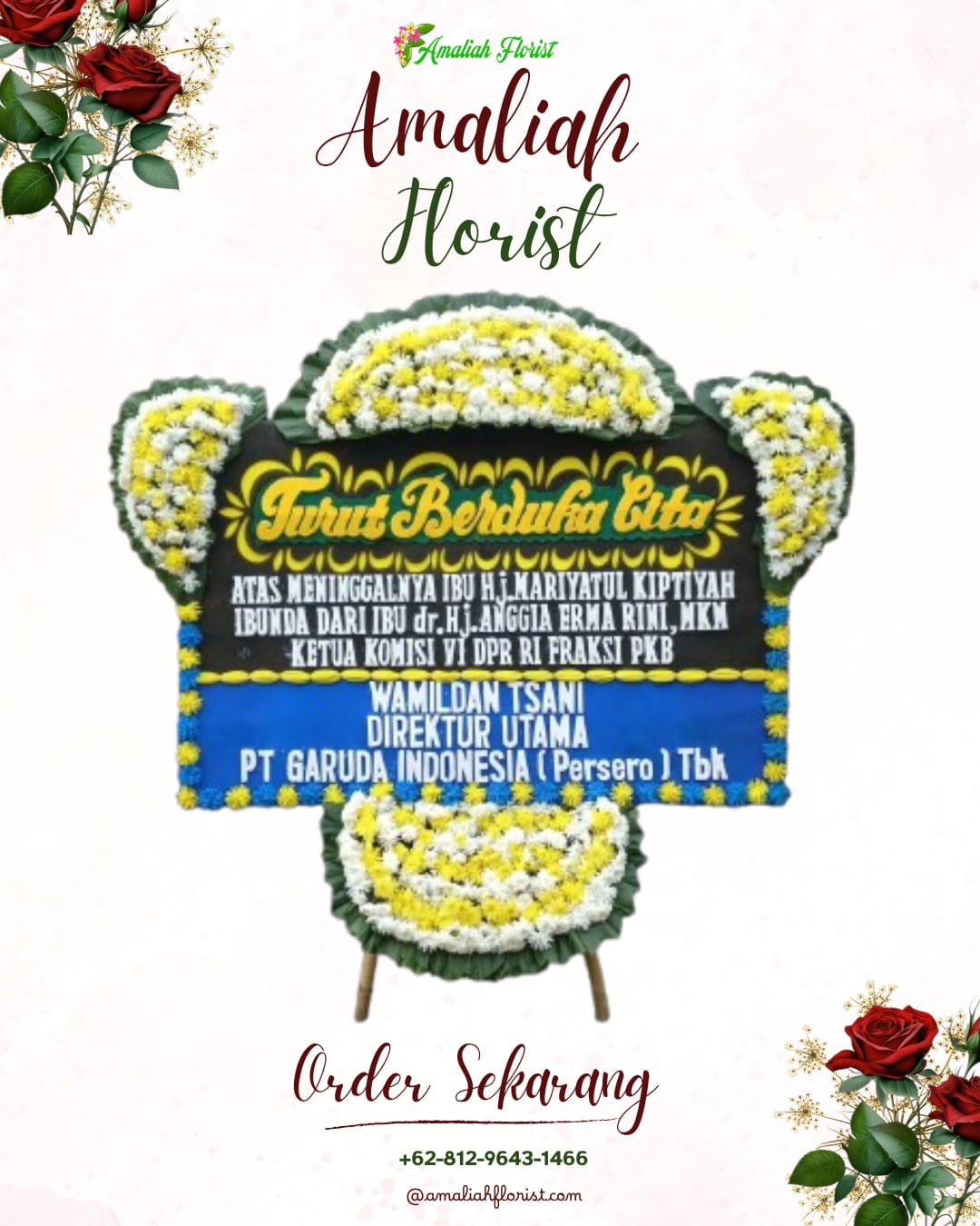 Papan Bunga Duka Pontang